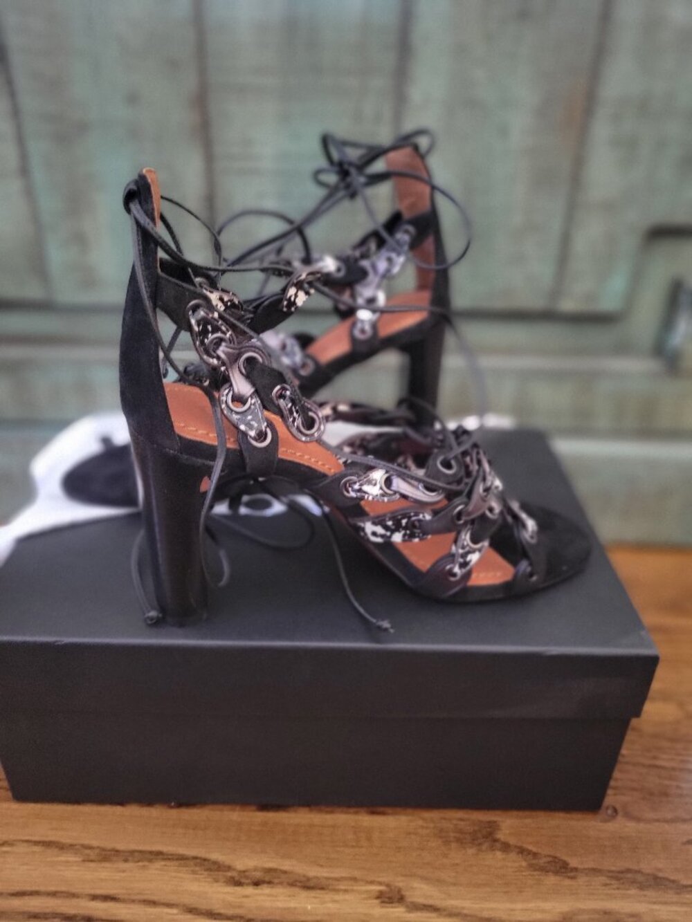 Coach Lace up Sandals
